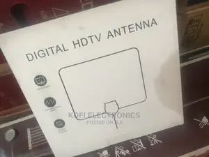 Enjoy Hd Picture With Indoor Digital Tv Antenna HDTV - Black