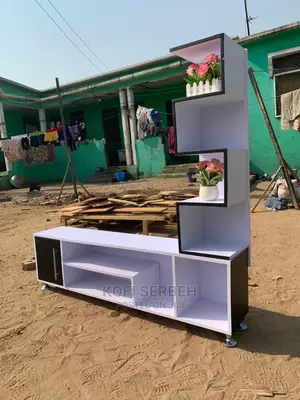 Wooden Tv Stand With Shelves