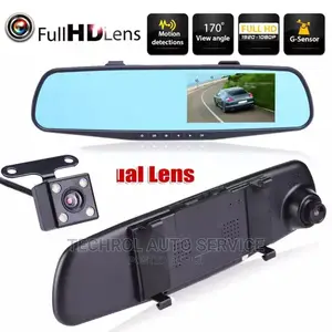 Car DVR Rear View Mirror Video Rcroder Car Camera Dual Len
