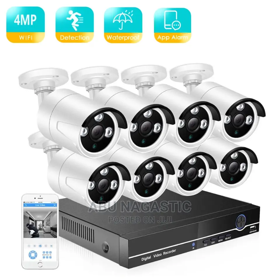 Kit Nvr 8 Channels Ip Wireless Cctv Camera