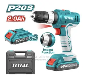 Total Lithium-Ion Impact Cordless Drill 20V+ 2 Batteries