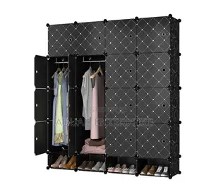16 Cubes Metallic Wardrobe