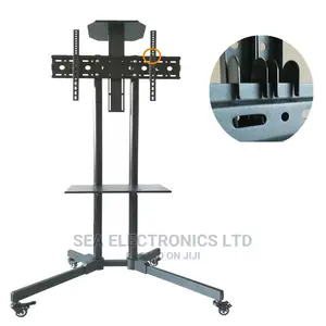 Affordable TV Stand With Wheels + DVD Glass(32-70 Inches)