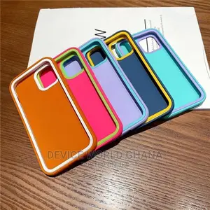 Silicone Shockproof 2in1( Case +Front Frame) Case 4 iPhones