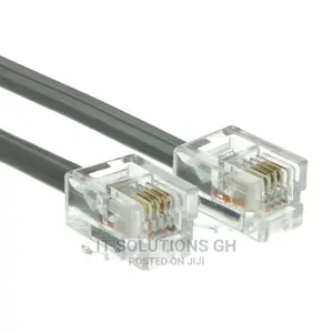 RJ11 4-Pin Modular Telephone Phone Plug Connector