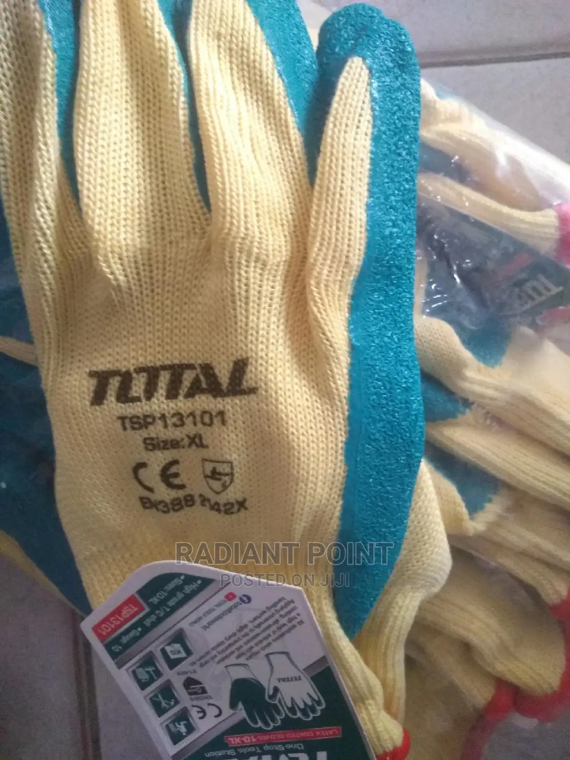 Total Latex Coated Gloves10 Xl