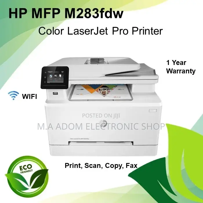 HP Laserjet Pro 283FDW MFP Color Printer