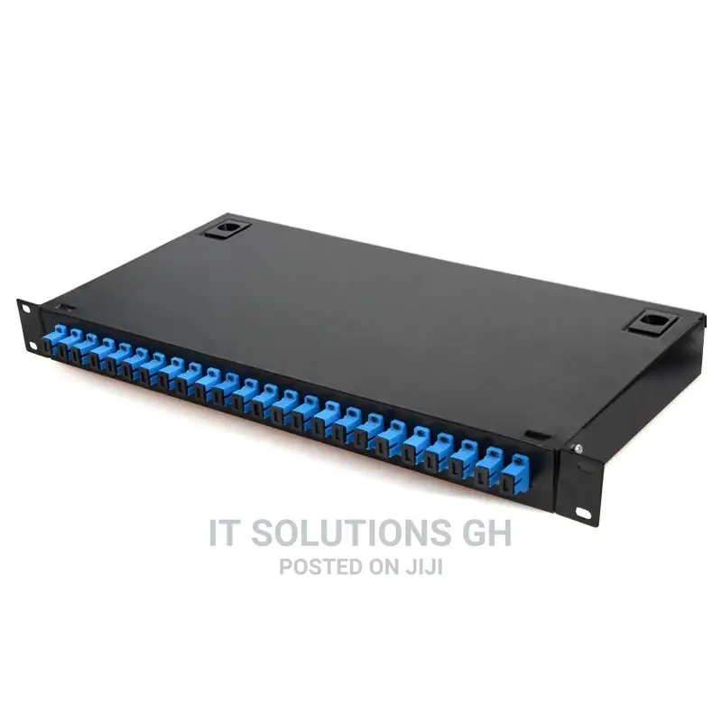 24 Port Fiber Patch Panel SC Pigtail ODF 1U Optical Fi