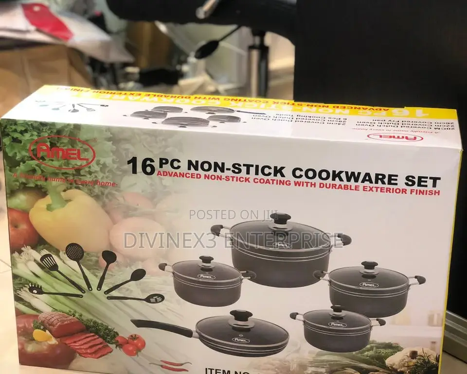 16pcs Amel Non Stick Cookware