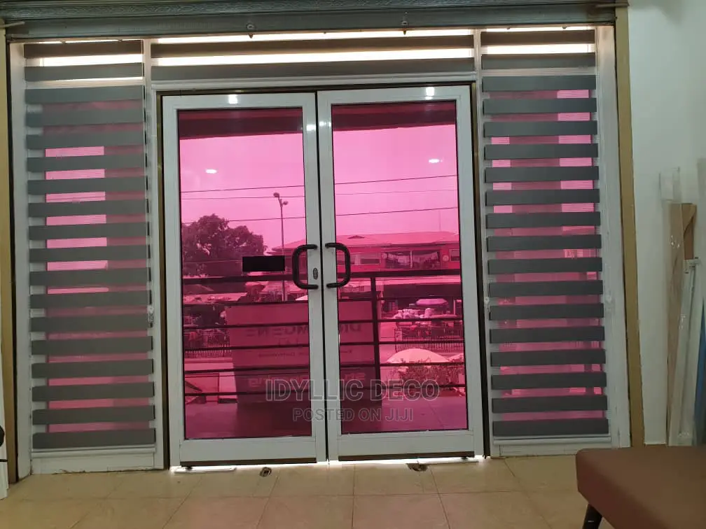 Greyish Window Blinds Curtains