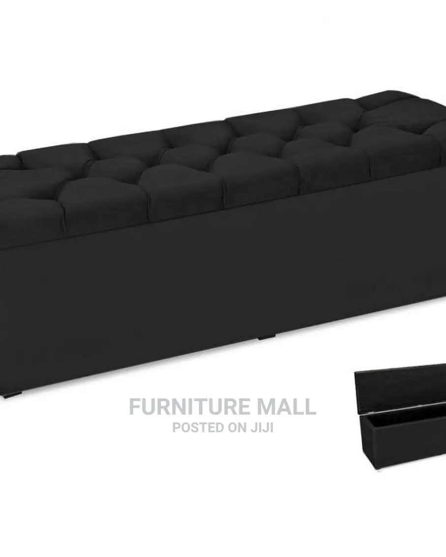 Black Colored Ottoman Available As Seen. Free Delivery