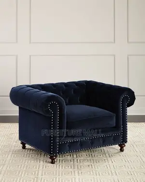Great Blue Black Single Couch Available as Seen. Free