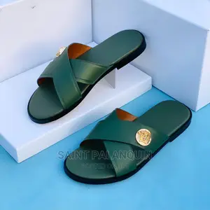 Men Cross Versace Slippers