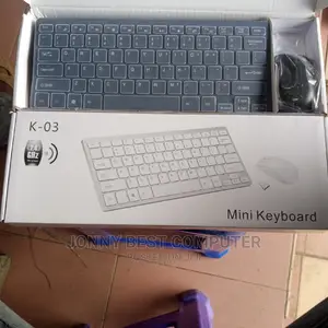 Mini Black Wireless Keyboard and Mouse