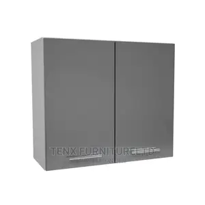 Wall Cabinet 2 Doors (Soft Close Grey Color)