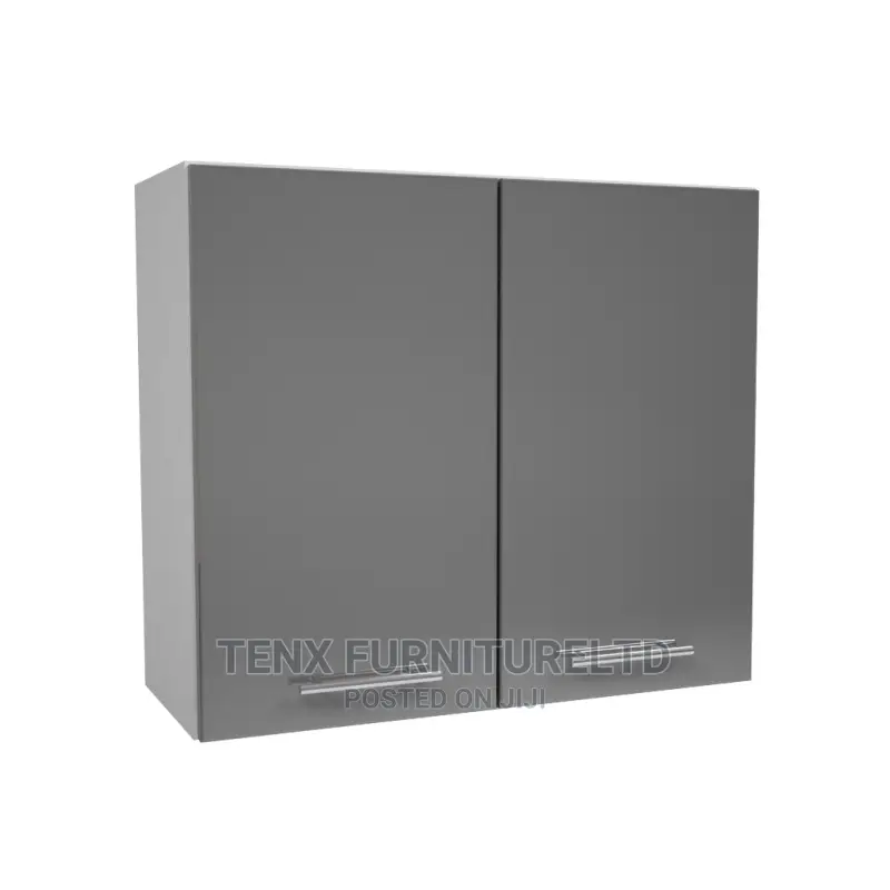 Wall Cabinet 2 Doors (Soft Close Grey Color)