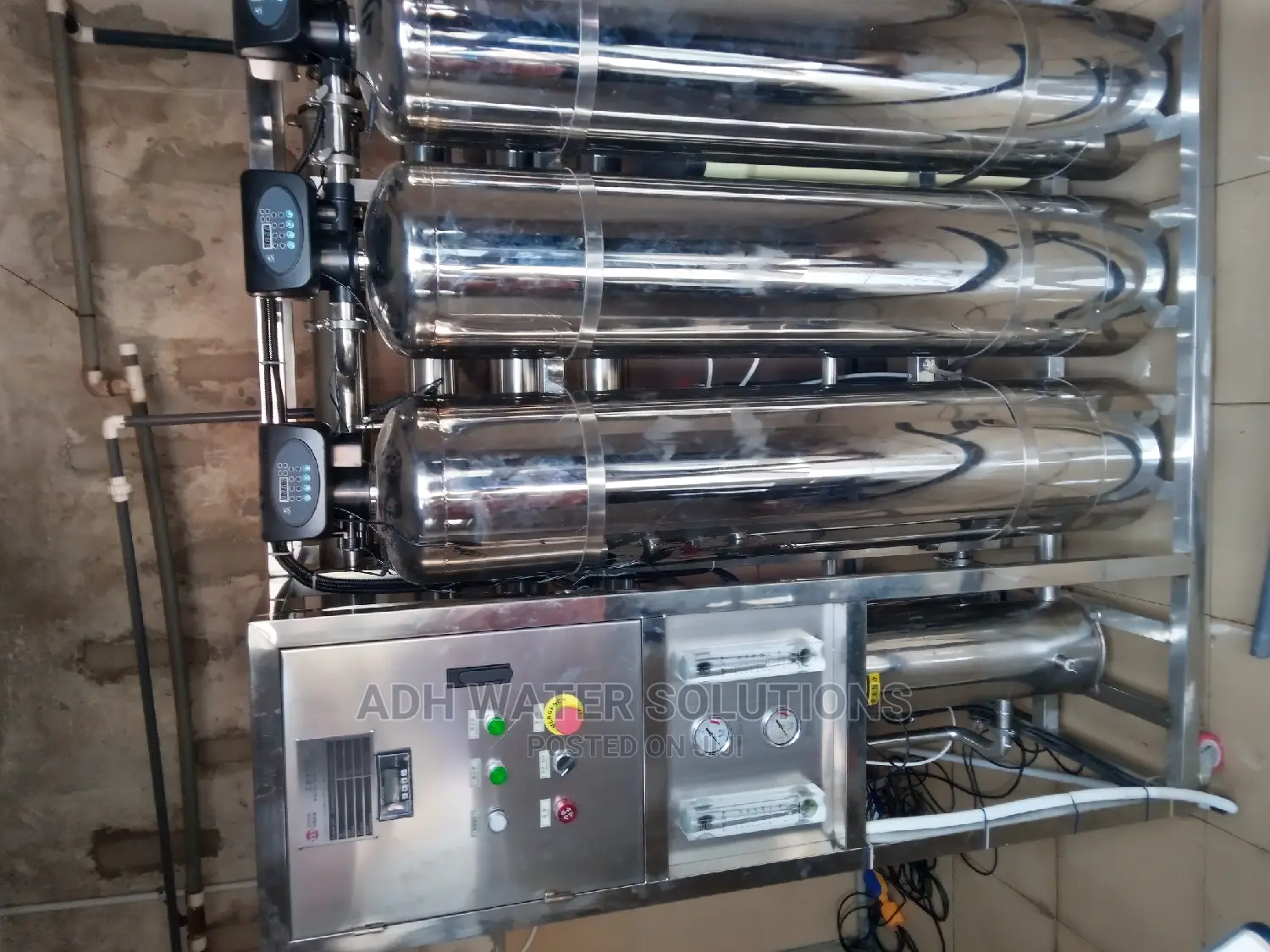 Industrial Water Treatment Machine Installation