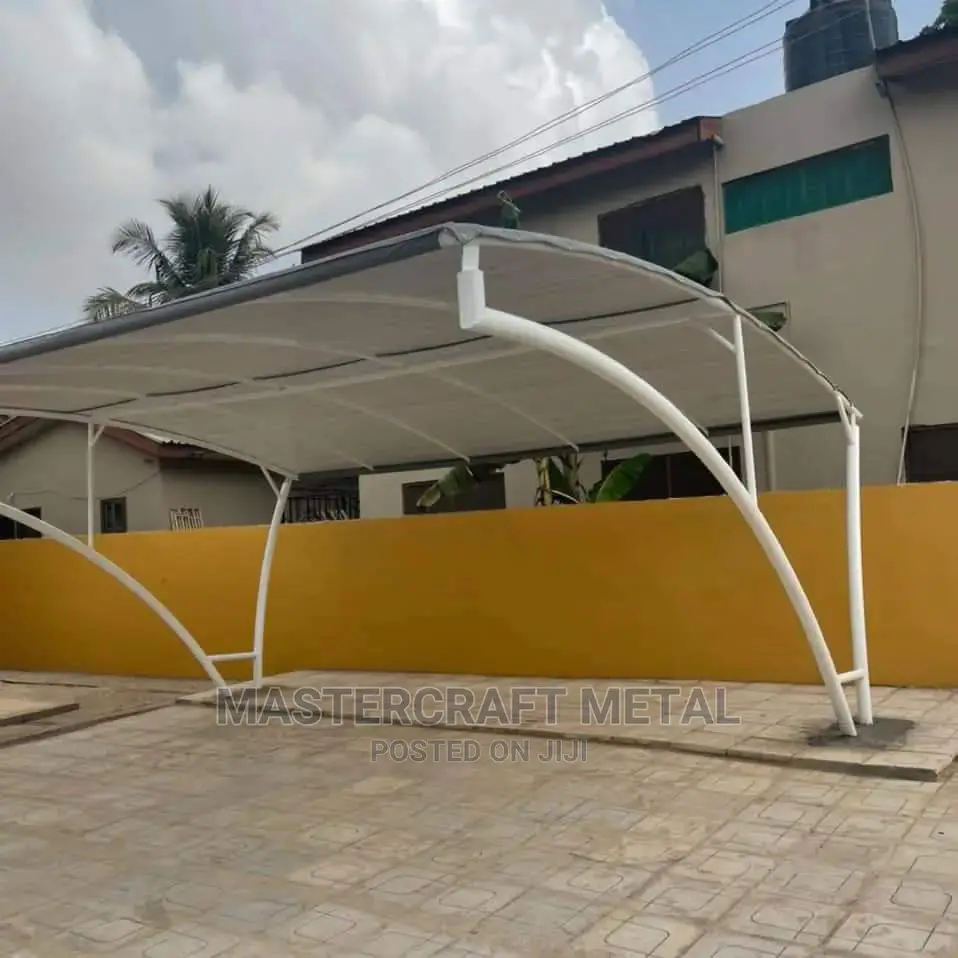 2 Cars Canopy Carports With Double Layered Tarpaulin Top