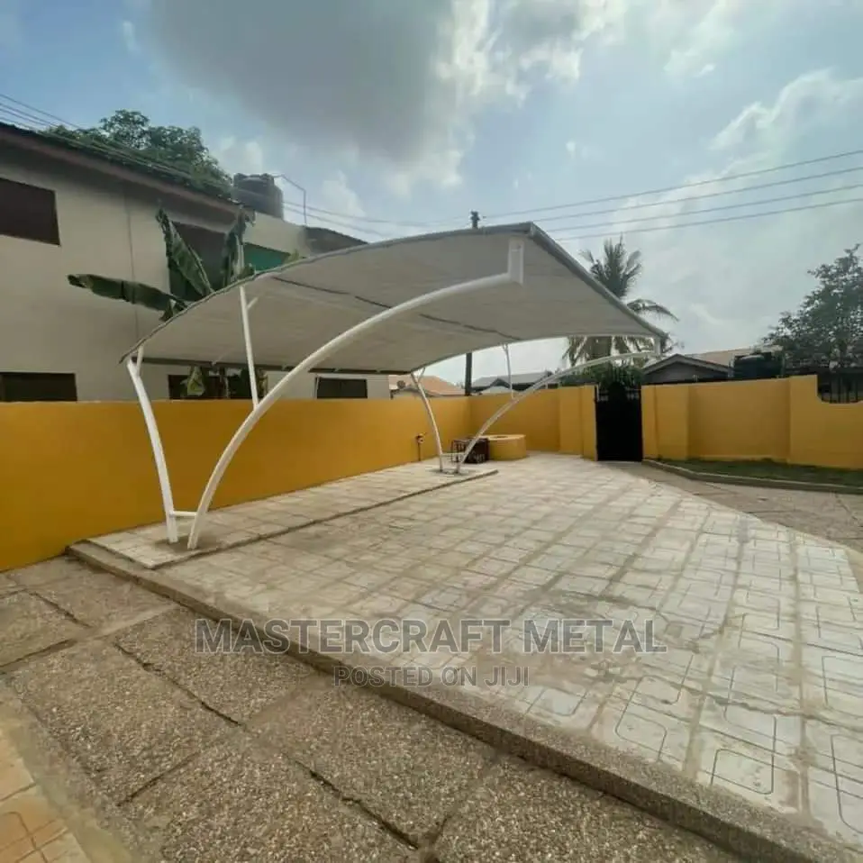 2 Cars Canopy Carports With Double Layered Tarpaulin Top