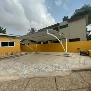 2 Cars Canopy Carports With Double Layered Tarpaulin Top