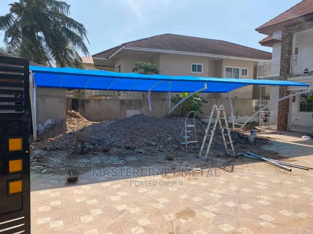 4 Cars Flat Type Carport With Double Layered Tarpaulin Top
