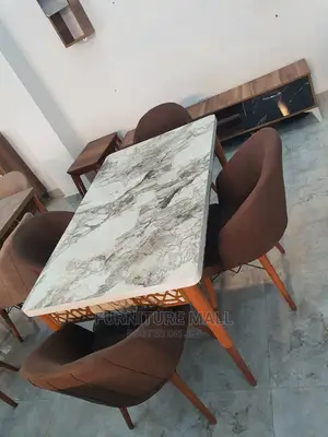 Great Marble Dinning Set With 4 Chairs. Free Delivery