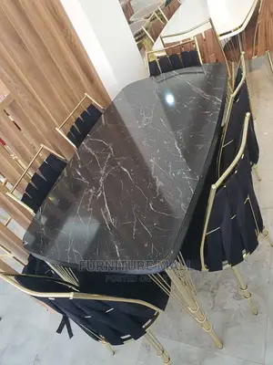Black Or Golden Dining Set. Free Delivery