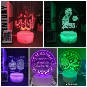 Islamic 3D Lamp Decor Pieces