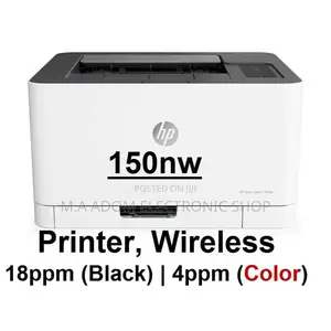 HP 150nw Color Laserjet Wifi Printer, Network, USB