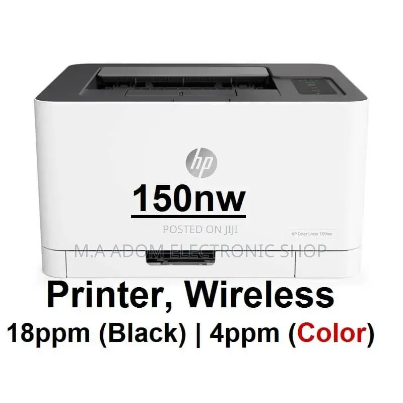 HP 150nw Color Laserjet Wifi Printer, Network, USB