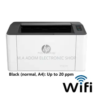 HP 107w Laserjet Wifi Printer, 20ppm, USB, Wireless