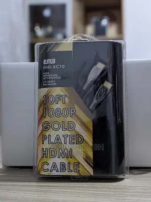 Em3 Ehd-Xc10 10ft 1080P Gold Plated HDMI Cable