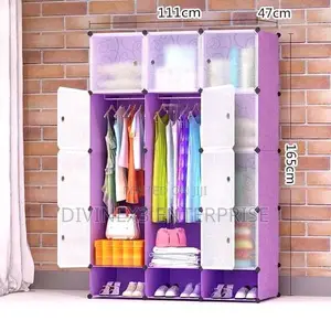 12 Cubes Plastic Wardrobe