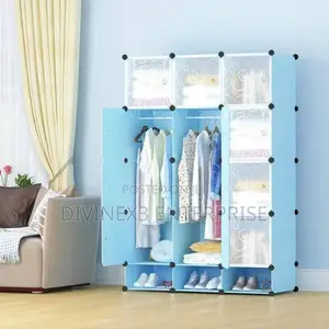 12 Cubes Plastic Wardrobe