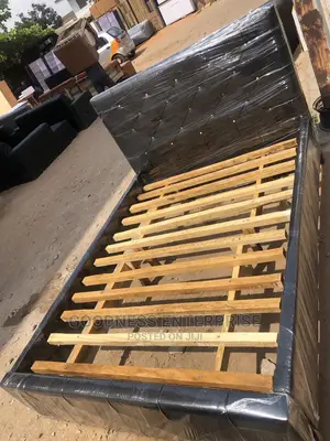 Foreign Leather Bed Frame