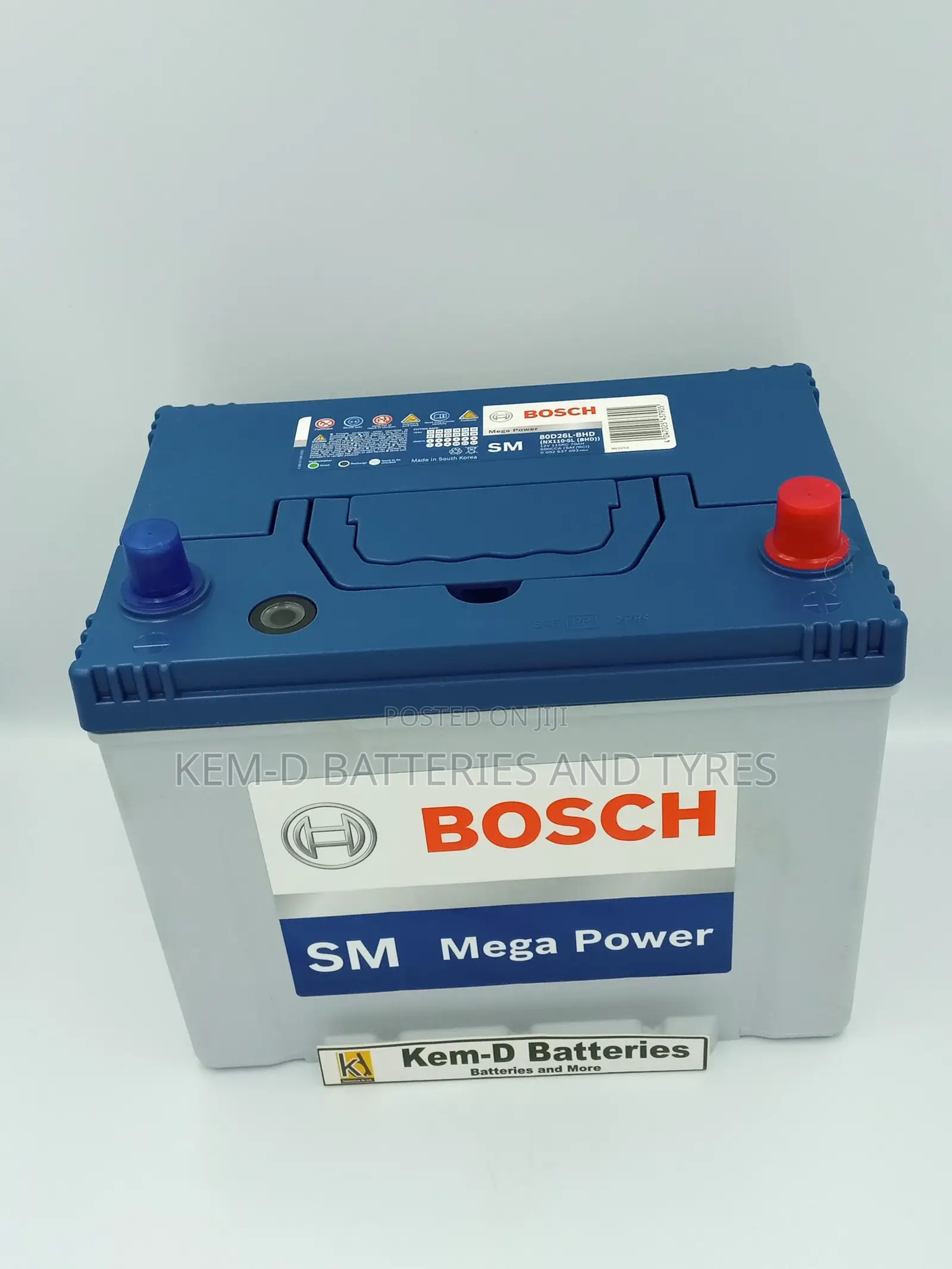 15 Plates Premium Bosch Car Battery_free Delivery