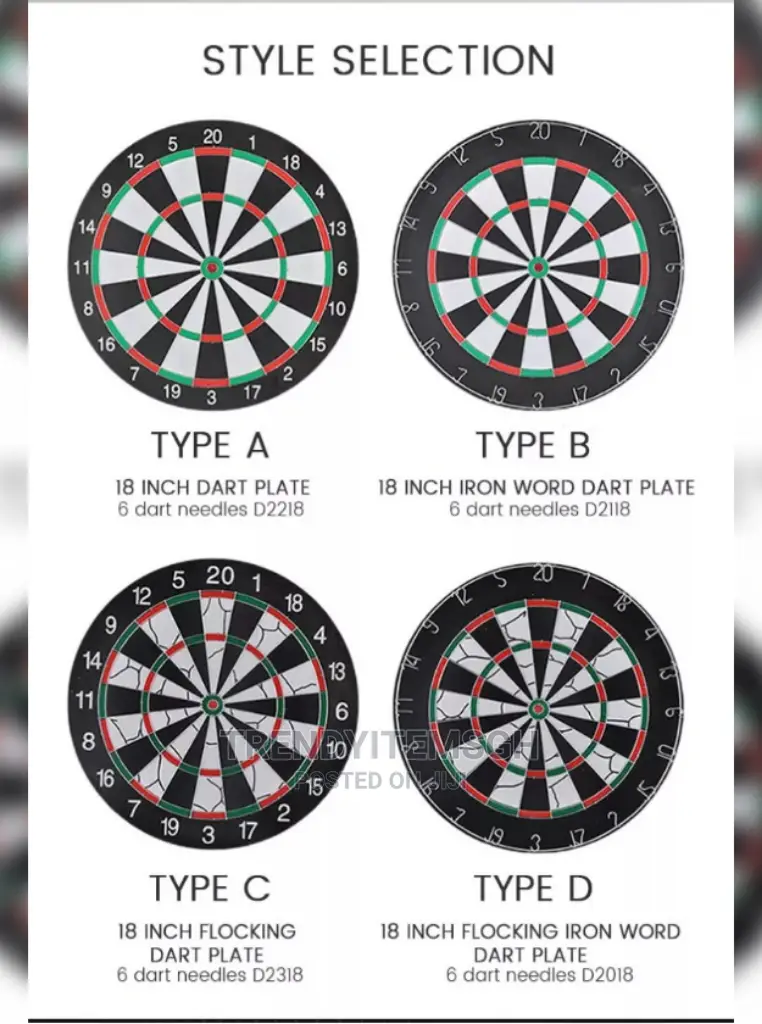 Double Sided Dartboard Game