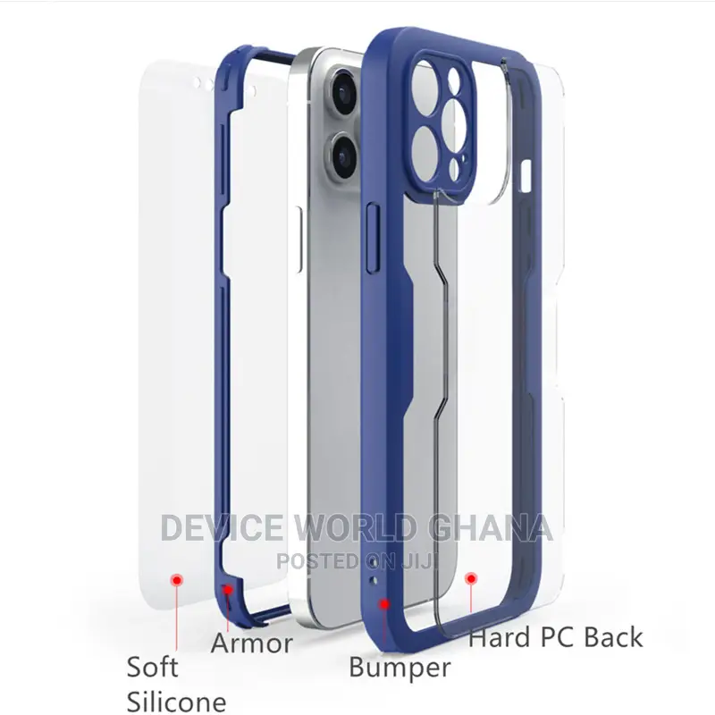 360 Transparent Shockprof Case 4 iPhone 14promax 14p 13pm 12