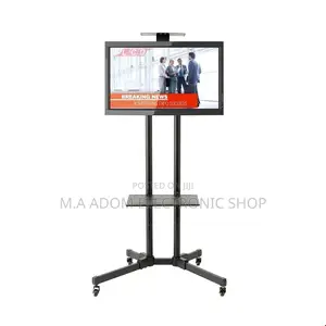 Portable Tv Stand With Wheels DVD Shelf 32”-70”