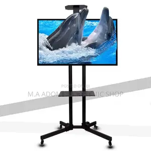 Floor Standing Movable Tv Stand With Wheels 32”-70”