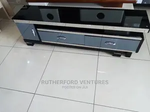Glass and Wood TV Stand