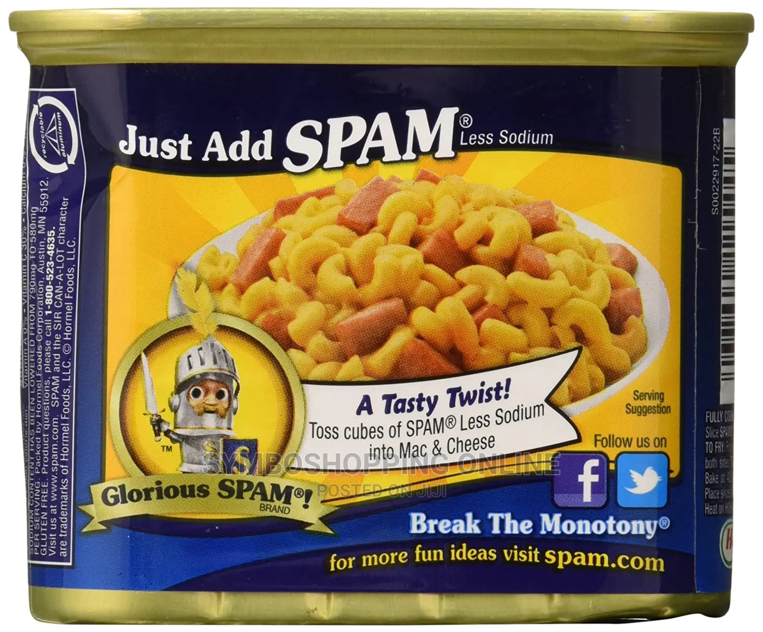 SPAM 25% Less Sodium