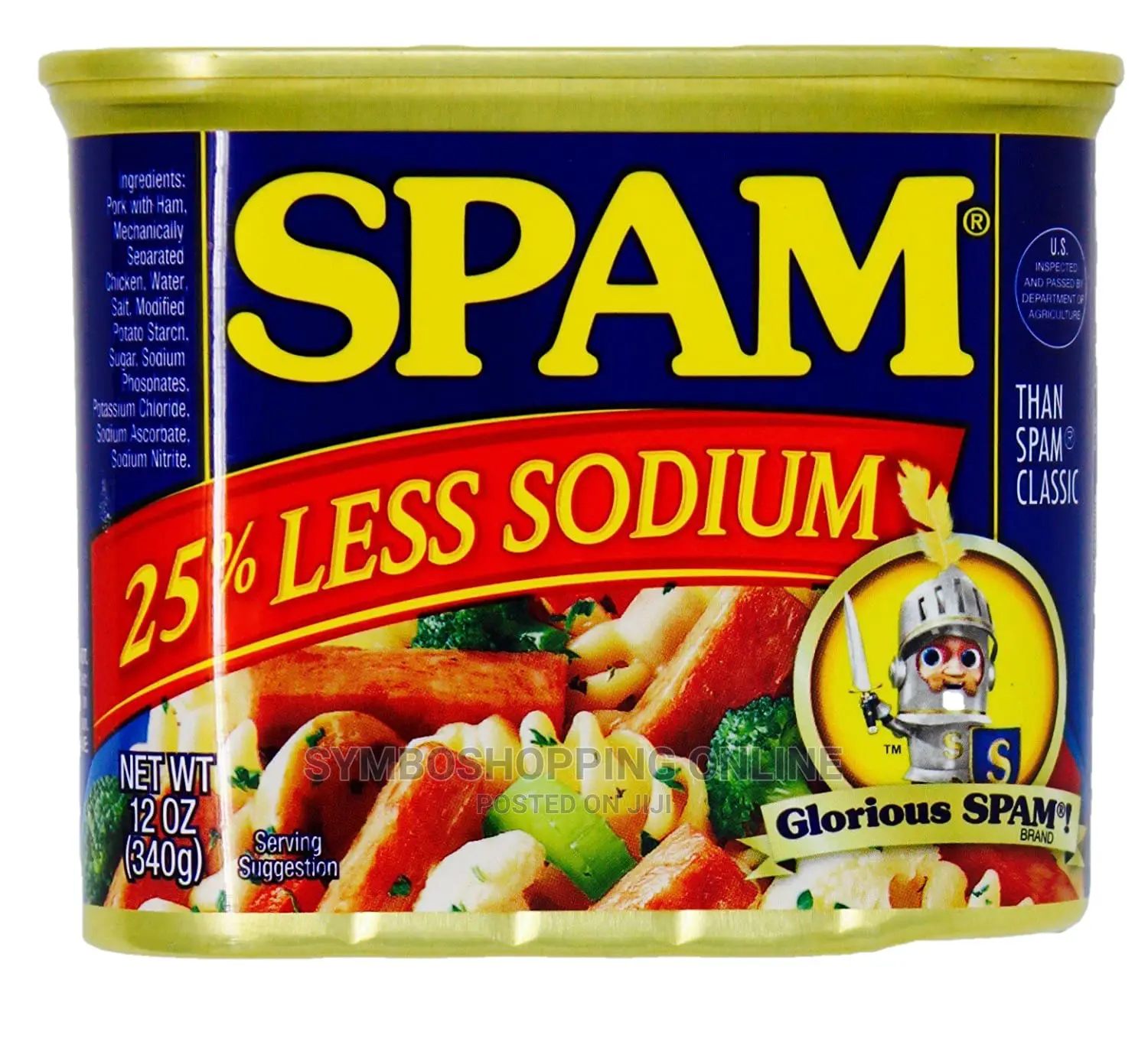 SPAM 25% Less Sodium