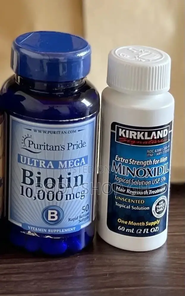Kirkland Minoxidil + Puritans Biotin Beard Booster Pack