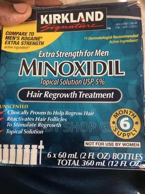 Kirkland Minoxidil Full Box (6 Bottles +Dropper)