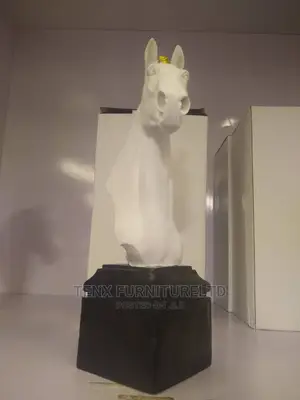 Horse Head Abstract (White)