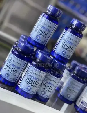Puritans Pride 10,000mcg Biotin for Hair/Bear (50 Softgels)