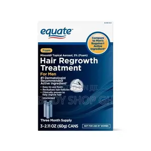 Equate Minoxidil 5% Foam for Men(For Receding Hairlines )