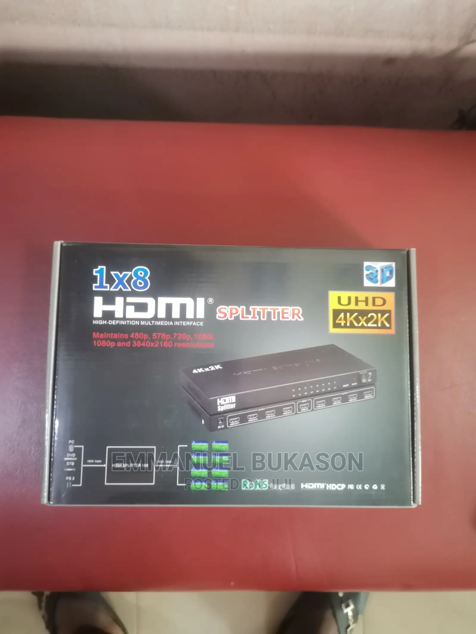 8 Channels (Port) HDMI Splitter
