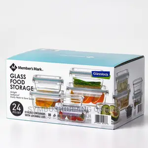 Member's Mark 24_piece Glass Food Storage Set by Glasslock